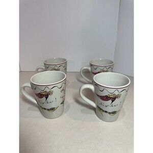 Rosanna High-Heels Shoe Mugs Set of 4 – Fashion Novelty Coffee Cups”